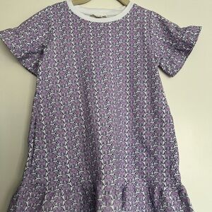 EUC Roller Rabbit Purple Hathi Print Kids Dress